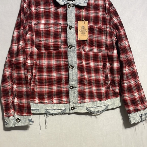 Plaid Denim Jacket - Picture 3 of 7